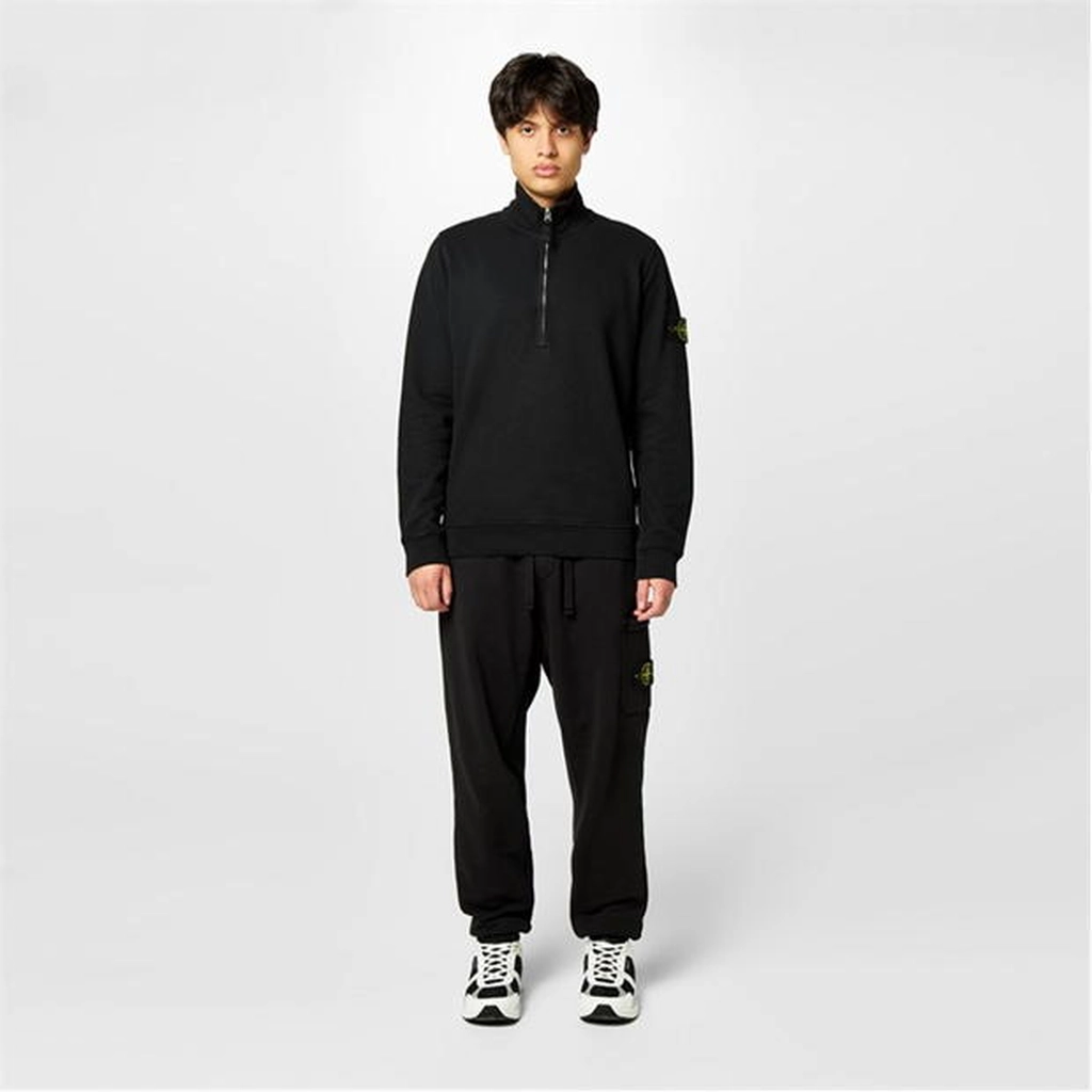 Stone Island Stone Hw Fleece 1/4Z Sn44 - Black